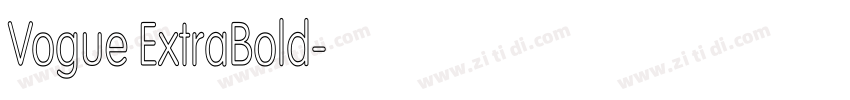Vogue ExtraBold字体转换